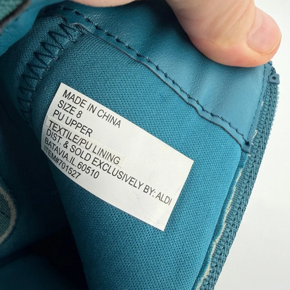 Serra‎ Teal Blue Suede Chelsea Block Heel Ankle Boots Size 8 - Picture 7 of 8